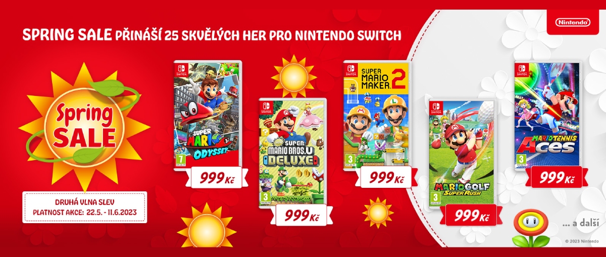 Nintendo Spring Sale vlna 2 - banner 1