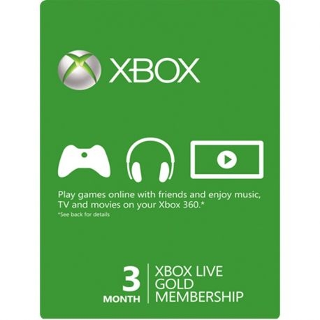 Xbox Live GOLD členství 3 měsíce