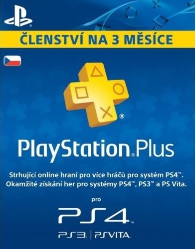 Playstation Plus 90 Days CZ (Voucher - Kód ke stažení) (PS4/PS5)