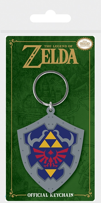Nintendo - The Legend of Zelda (Hylian Shield) Gumová Klíčenka