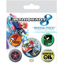 Mario Kart 8 - Badge Pack