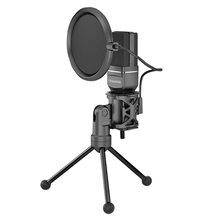 Marvo, streamovací mikrofon MIC-03, mikrofon, bez regulace hlasitosti, černý, s 270° otočným tripodem