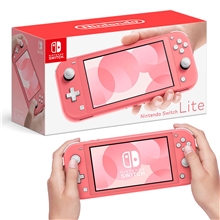 Konzole Nintendo Switch Lite - Pink Coral + stojánek na hry (SWITCH)