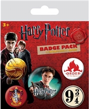 Placky Harry Potter: Erb Nebetvír - Gryffindor set 5 kusů (25 mm 38 mm)