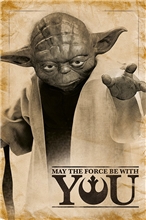 Plakát Star Wars Hvězdné války: Yoda - May The Force Be With You (61 x 91,5 cm)