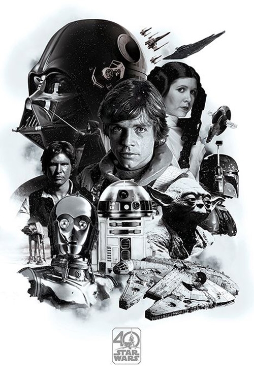 Plakát Star Wars Hvězdné Války: Montage (61 x 91,5 cm)