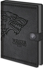 Poznámkový A5 blok Game of Thrones Hra o Trůny: Stark (14,8 x 21 cm)