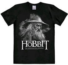 Pánské tričko Hobbit: Gandalf (M) černé bavlna