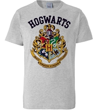 Pánské easy fit tričko Harry Potter: Hogwarts (S) šedé bavlna