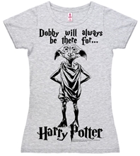 Dámské tričko Harry Potter: Dobby Logo (XS) šedé bavlna