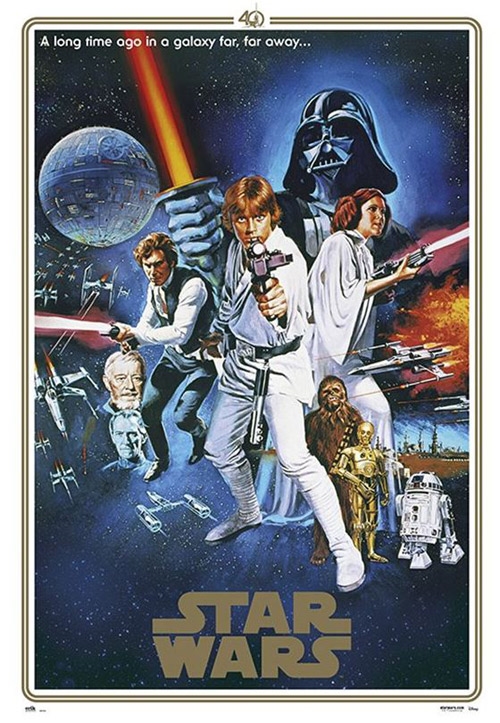 Plakát Star Wars Hvězdné války: One Sheet 40th Anniversary (61 x 91,5 cm) (61 x 91,5 cm)