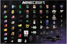 Plakát Minecraft: Pixel Sprites (61 x 91,5 cm)