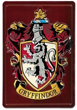 Plechová dekorativní cedule na zeď Harry Potter: Erb Nebelvíru (20 x 30 cm)
