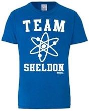 Pánské tričko The Big Bang Theory Teorie velkého třesku: Team Sheldon (L) modré bavlna