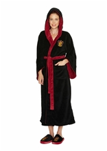 Dámský fleece župan Harry Potter: Čarodějka z Nebelvíru - Gryffindor (univerzální) černá