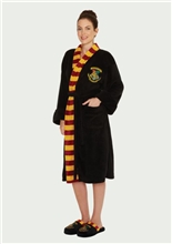 Dámský župan Harry Potter: Čarodějka z Bradavic - Hogwarts (univerzální) černý