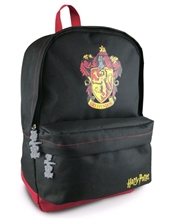 Batoh Harry Potter: Erb Nebelvíru - Gryffindor (objem 16 litrů 28 x 38 x 15 cm) černý polyester