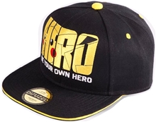 Snapback čepice - kšiltovka Pokémon: Pikachu Olympics Hero (nastavitelná) černý polyakryl bavlna