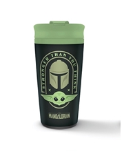 Cestovní hrnek Star Wars Hvězdné války The Mandalorian: Stronger Than You Think (objem 425 ml)