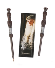 Inkoustová propiska Harry Potter: Dumbledore Wand se záložkou (délka 16 cm)