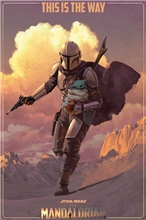 Plakát Star Wars Hvězdné Války TV Seriál The Mandalorian: On The Run (61 x 91,5 cm)