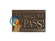 Gumová rohožka The Lord Of The Rings Pán prstenů: You Shall Not Pass (60 x 40 cm) hnědá