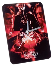 Nástěnné hodiny Star Wars Hvězdné války: Darth Vader (18 x 24 cm) černé sklo