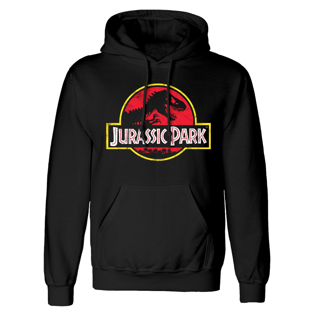 Pánská mikina Jurassic Park Jurský Park: Classic Logo (XL) černá bavlna