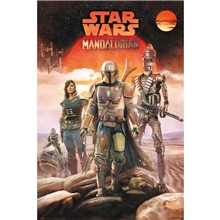 Plakát Star wars Hvězdné války Tv Seriál The Mandalorian: Crew (61 x 91,5 cm) 150 g