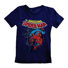 Dětské tričko Marvel Spiderman: Amazing Spiderman (9-11 let) modrá bavlna