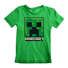 Dětské tričko Minecraft: Creeper Face (9-11 let) zelená bavlna