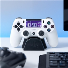 Digitální budík Playstation: Controller (16 x 9 x 9 cm) - bílý