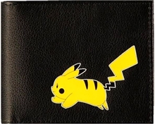 Otevírací peněženka Pokémon: Pikachu logo (9 x 10 x 2 cm) černý polyuretan - polyester
