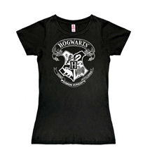 Dámské tričko Harry Potter: Erb Bradavic - Hogwarts Crest (XS) černá bavlna