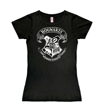 Dámské tričko Harry Potter: Erb Bradavic - Hogwarts Crest (M) černá bavlna