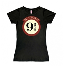 Dámské tričko Harry Potter: Nástupiště 9 3/4 - Platform 9 3/4 (XS) černá bavlna