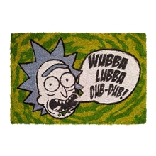 Rohožka Rick and Morty: Wubba Lubba (60 x 40 cm) zelená