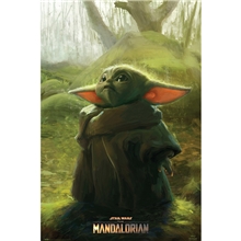 Plakát The Mandalorian: The child art (61 x 91,5 cm) 150g