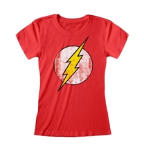 Dámské tričko DC Comics: Flash Logo (XL) červené bavlna