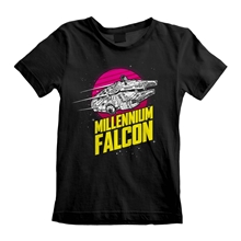 Dětské tričko Star Wars Hvězdné války: Millenium Falcon (9-11 let) černá bavlna