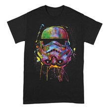 Pánské tričko Star Wars Hvězdné války: Paint Splats Helmet (M) černá bavlna