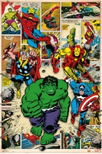 Plakát Marvel: Here Come The Heroes (61 x 91,5 cm) 150 g