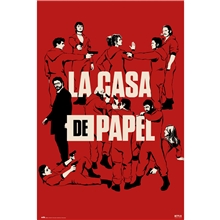 Plakát La Casa De Papel Papírový dům: All Characters (61 x 91,5 cm) 150 g