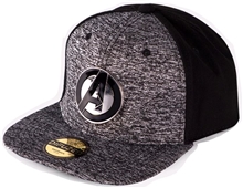 Snapback čepice - kšiltovka Marvel Avengers: Kovová logo (nastavitelná) bavlna polyester