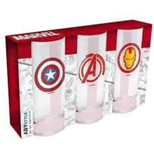 Sada sklenic Marvel, 3 ks