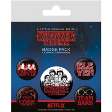 Sada placek Stranger Things - Postavy (5 ks)