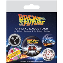 Sada placek Back To The Future - Delorean (5 ks)