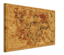 Obraz Legend of Zelda - Hyrule World Map