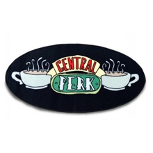 Černý kobereček Friends Přátelé: Central Perk (75 x 140 cm)