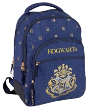 Batoh Harry Potter: Bradavice - Hogwarts (objem 18,5 litrů 31 x 44 x 13,5 cm) modrý polyester